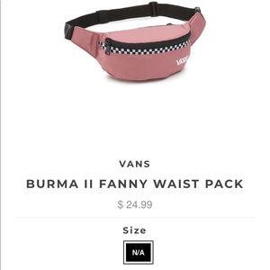 Vans crossbody pink